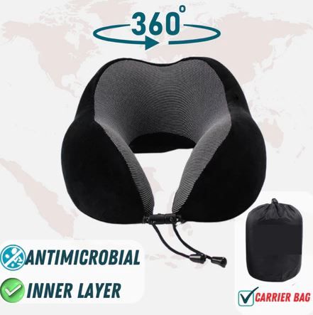 Memory Foam Neck Travel Pillow Bantal Leher Portable U Shaped Travel Pillow Flight Neck Support Cervical Pillow Flight