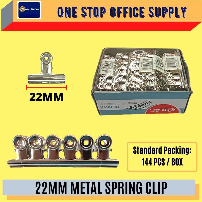 SPRING CLIP 22MM METAL SPRING CLIP /Metal Spring Clip /Spring Clip /Metal Clip /Metal Bulldog Clip /Clip /22mm Metal Spring Clip