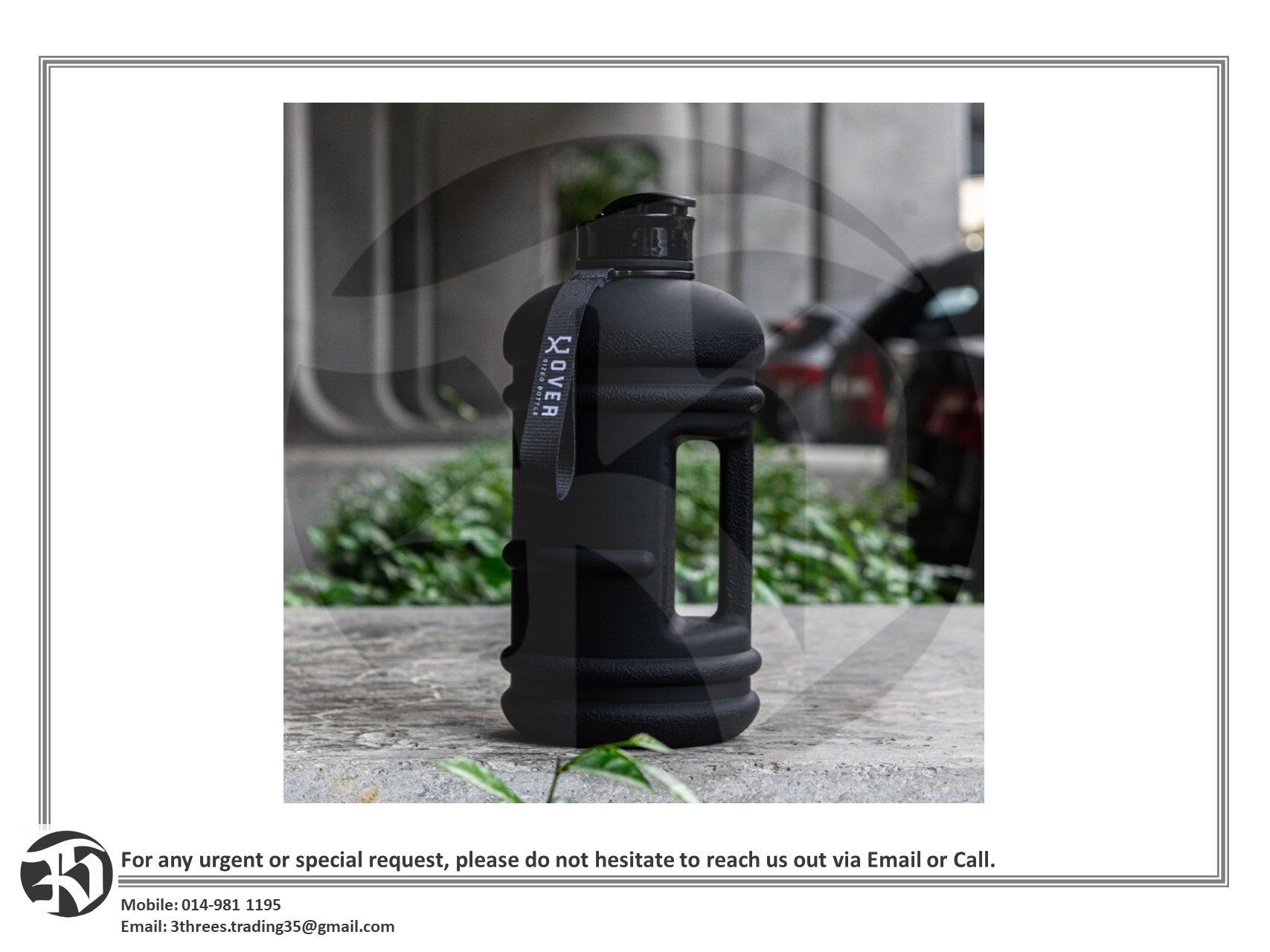 Oversized Water Bottle | Gym Bottle | Fitness Water Bottle