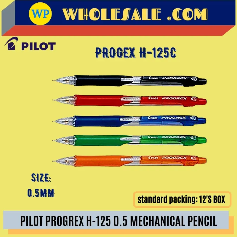 PILOT PROGREX H-125 0.5MM MACHANICAL PENCIL -VALUE PACK / Pilot / Machanical Pencil / Pilot Progrex / Pilot 0.5mm / Pilot ProGrex H-125 O.5mm Machanical Pencil