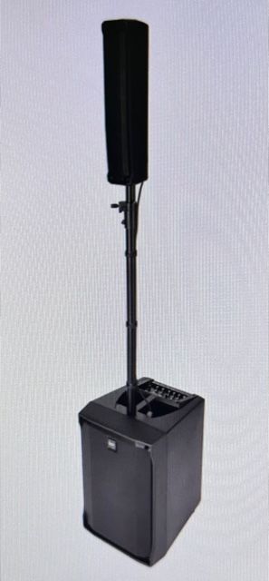 RCF EVOX JMIX8 Active 12" 2-Way 1400W Portable Line Array PA System with 8-Input Mixer - Black / White (EVOXJMIX8)