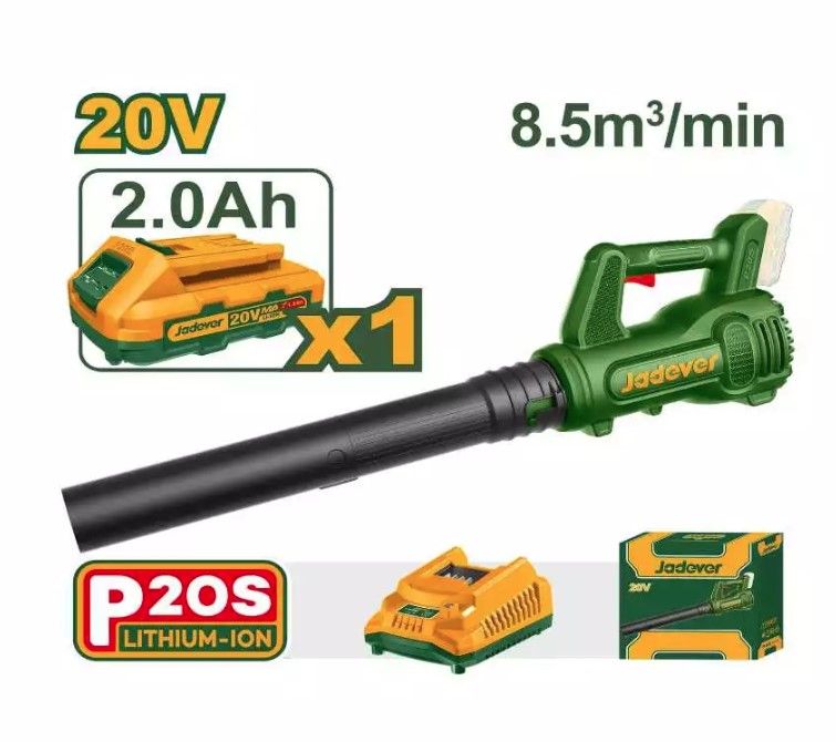 JADEVER 20V CORDLESS BLOWER WITH 1PCS 2.0AH BATTERY AND 1PCS CHARGER JDBLP521
