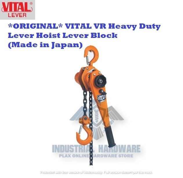 VITAL VR Series Heavy Duty Lever Hoist [0.8t x 1.5m]