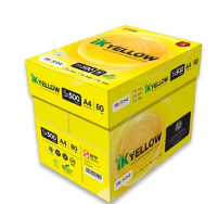 IK Yellow 500s 80gsm A4 Paper 1 Carton Box (5 Reams) (500 sheets/ream)