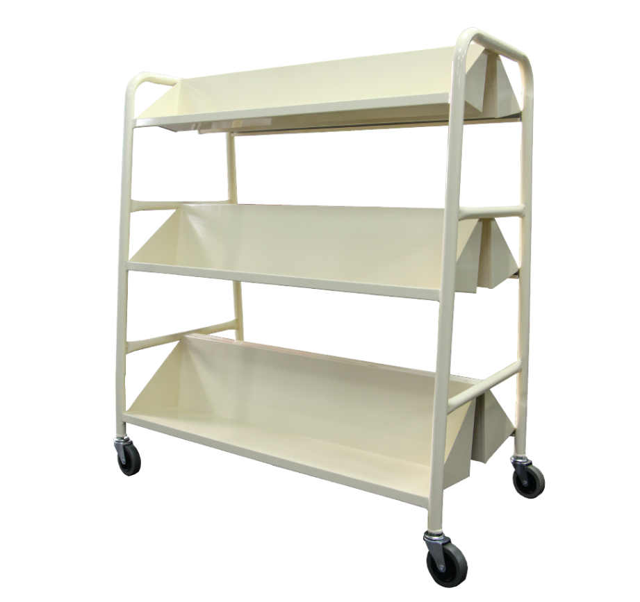 STERLING STEEL MOBILE BOOK TROLLEY (S800)