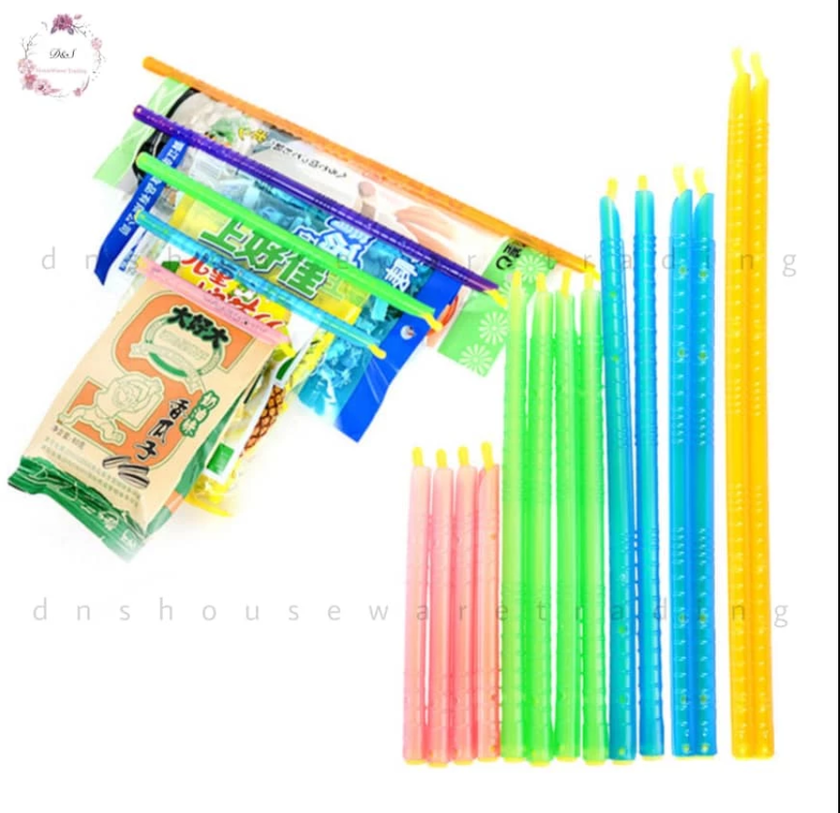 Sealing Strip Food Preservation Sealing Bar / L 285MM / 5 PCS PER PKT / Candy-colored Rod-type Sealing Clip Batang pengedap