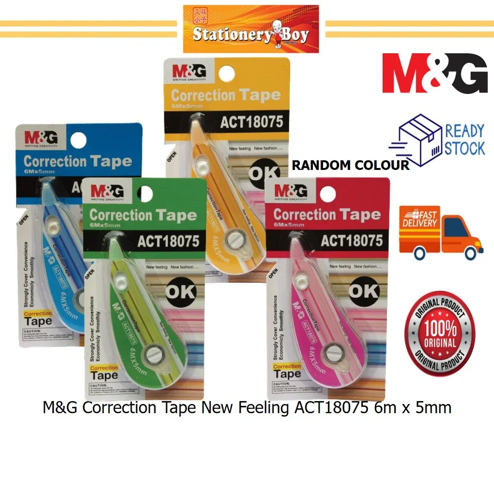 M&G Correction Tape New Feeling ACT18075 6m x 5mm / Pita Pembetulan