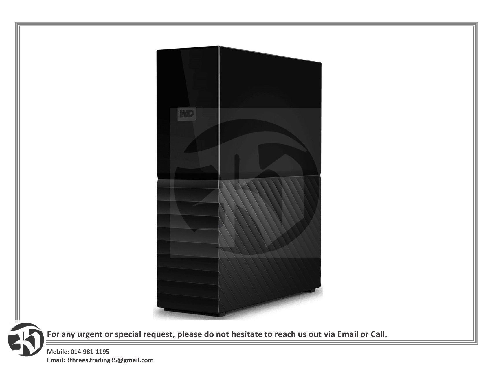 WESTERN DIGITAL EXTERNAL HARD DISK HARD DRIVE 2TB 3.0