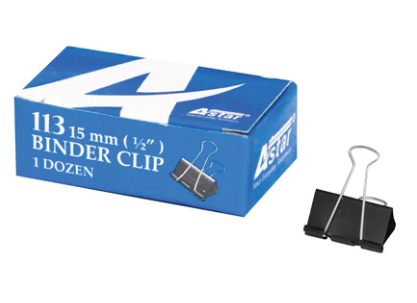 ASTAR 15MM BINDER CLIP 113