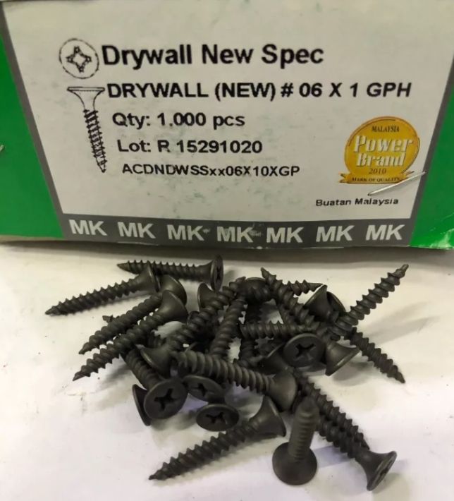Drywall screw For Wood Various Size-Qty-1000/Bxs