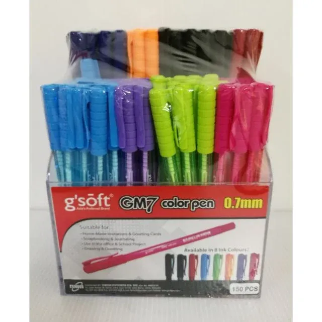 GSOFT COLOR PEN 0.7MM GM7 150PCS