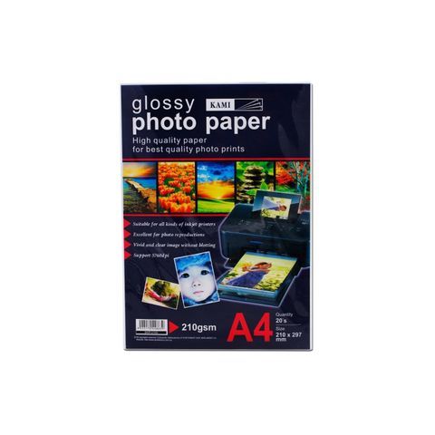 KAMI Glossy Photo Paper (A4) 210gsm 20sheets