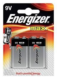 Energizer 9V Battery (2pcs /card)
