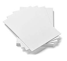 A4 6 SHEET CARD PAPER WHITE