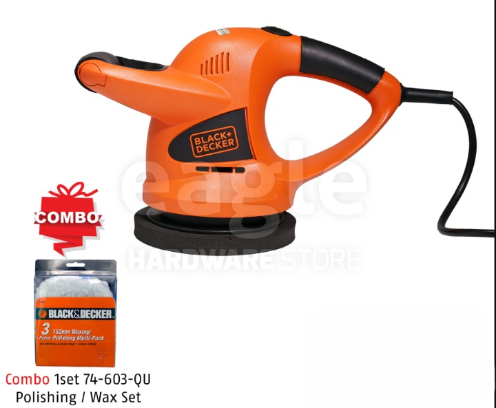 ( COMBO ) BLACK & DECKER KP600-XD CAR POLISHER WITH STANDARD ACCESSORIES + 74-603-QU ( KP600 )
