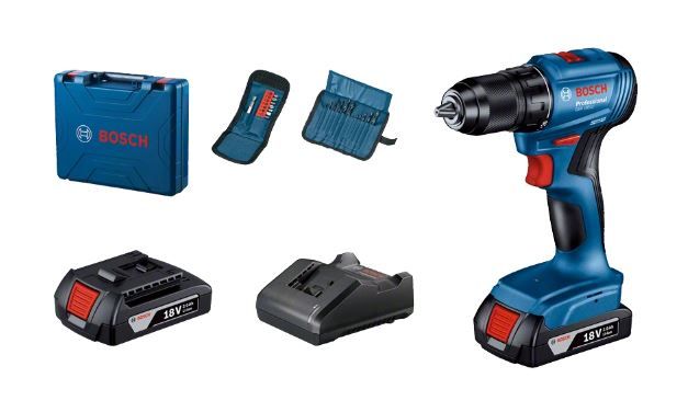 GSR185LI BRUSHLESS CORDLESS DRILL DRIVER 18V WITH 2 AH BATTERIES & 1 CHARGER