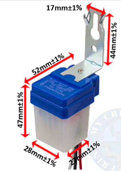 Photocell control sensor