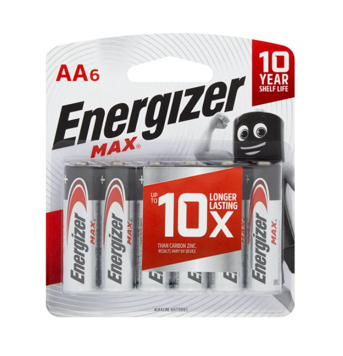 Energizer Max AA / AAA (6pcs)