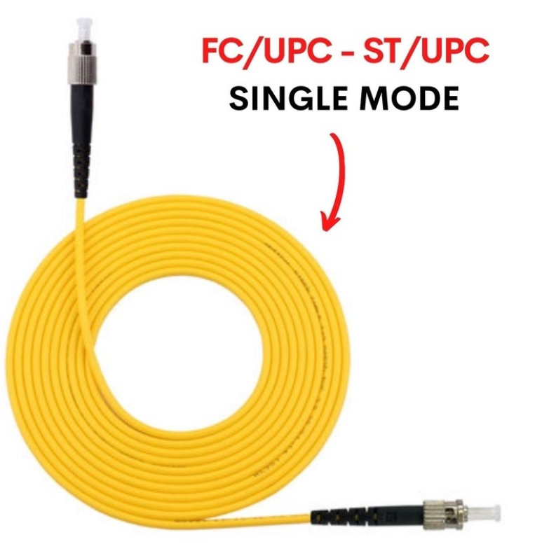 PATCH CORD 3.0 FC/UPC-ST/UPC YELLOW ( 1M, 2M ,3M ,5M ,10M ) PC401