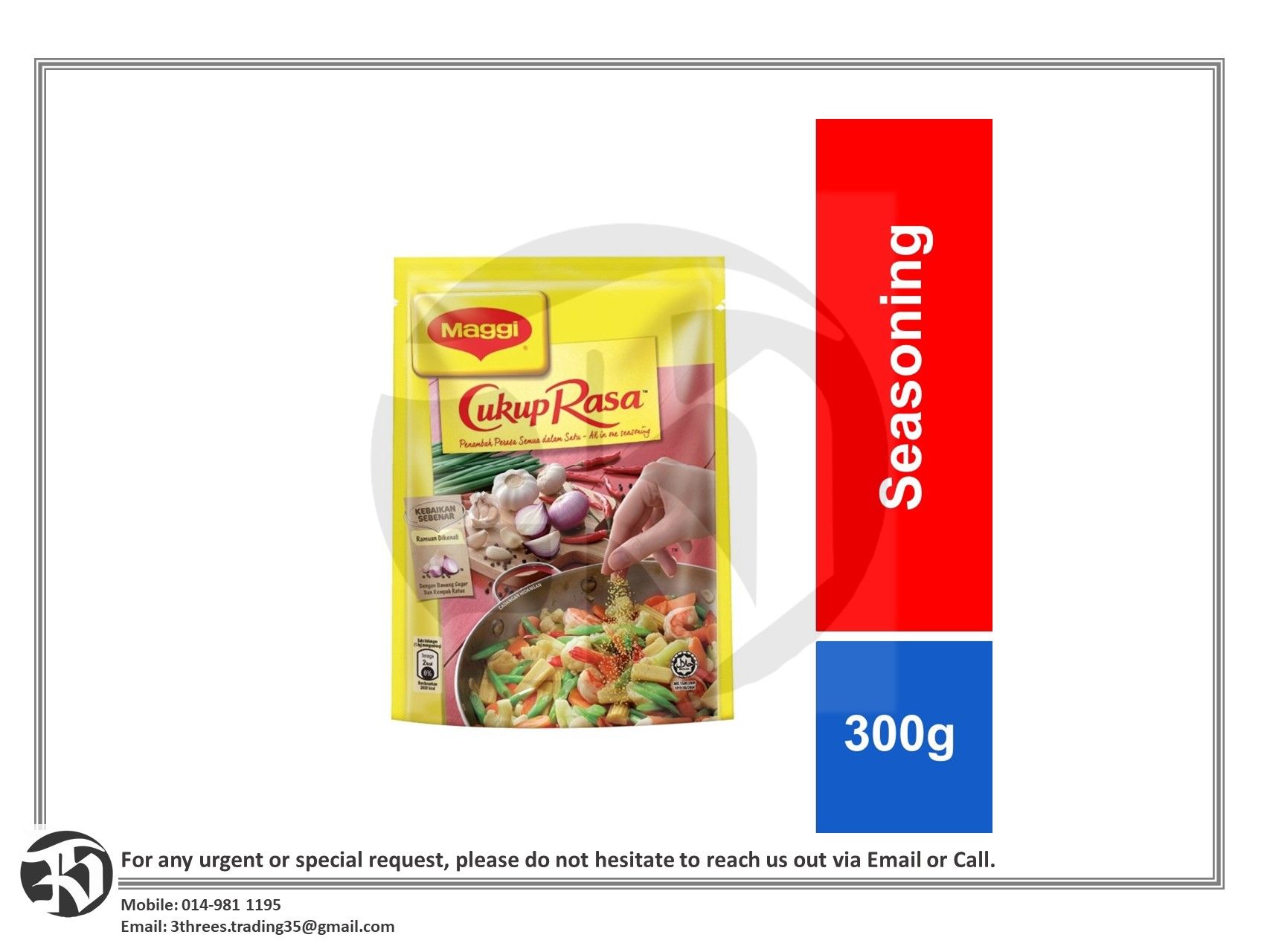MAGGI CUKUP RASA AIO SEASONING 300G x 1