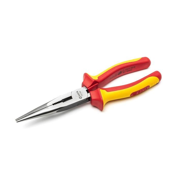Sata INSULATED BENT LONG NOSE PLIER 8”