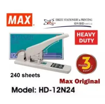 MAX Heavy Duty Stapler HD-12N/24 - 240 sheets (stapler paper,Heavy Duty Stapler)