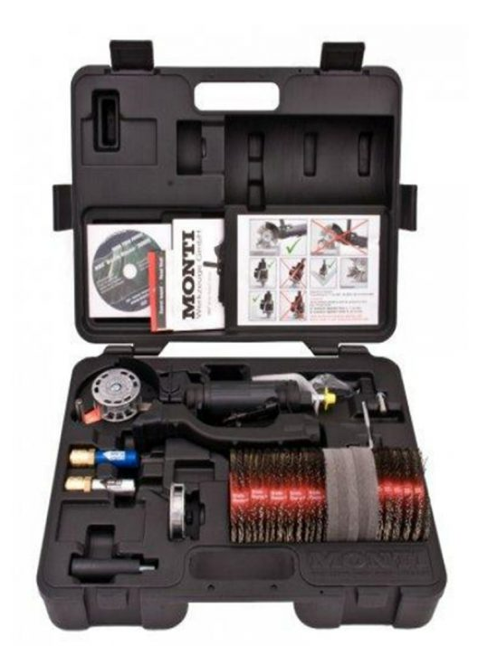 *Monti Bristle Blaster Pneumatic SP-649-BMC Stainless Steel Set