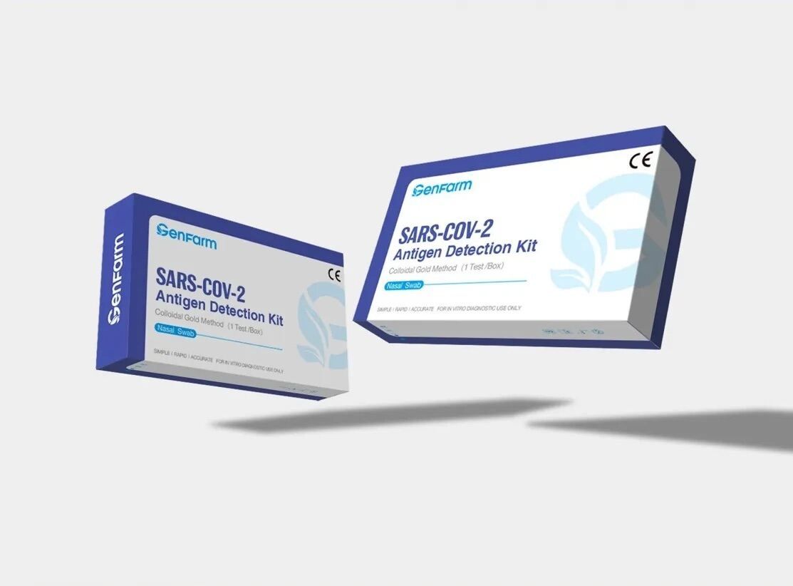 Genfarm covic-19 Test Kit ( Nasal + Saliva) 2 in 1 sampling Ocha Genfarm covic-19 Test Kit ( Nasal + Saliva) 2 in 1 sampling- Expired 10/2025