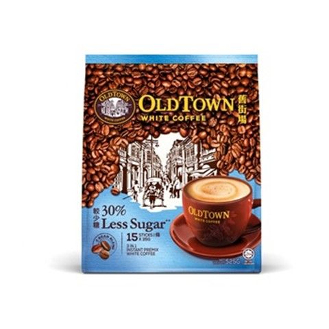 OLDTOWN WHITE COFFEE 3 IN 1 LESS SUGAR 15'S x 35g (LOOSE) | 20 x 15'S x 35G (CARTON)