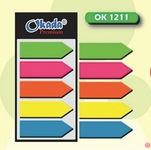 ARROW SHAPE STICKY PET FILM 5 IN 1 / POST IT NOTE / PET FILM / ARROW