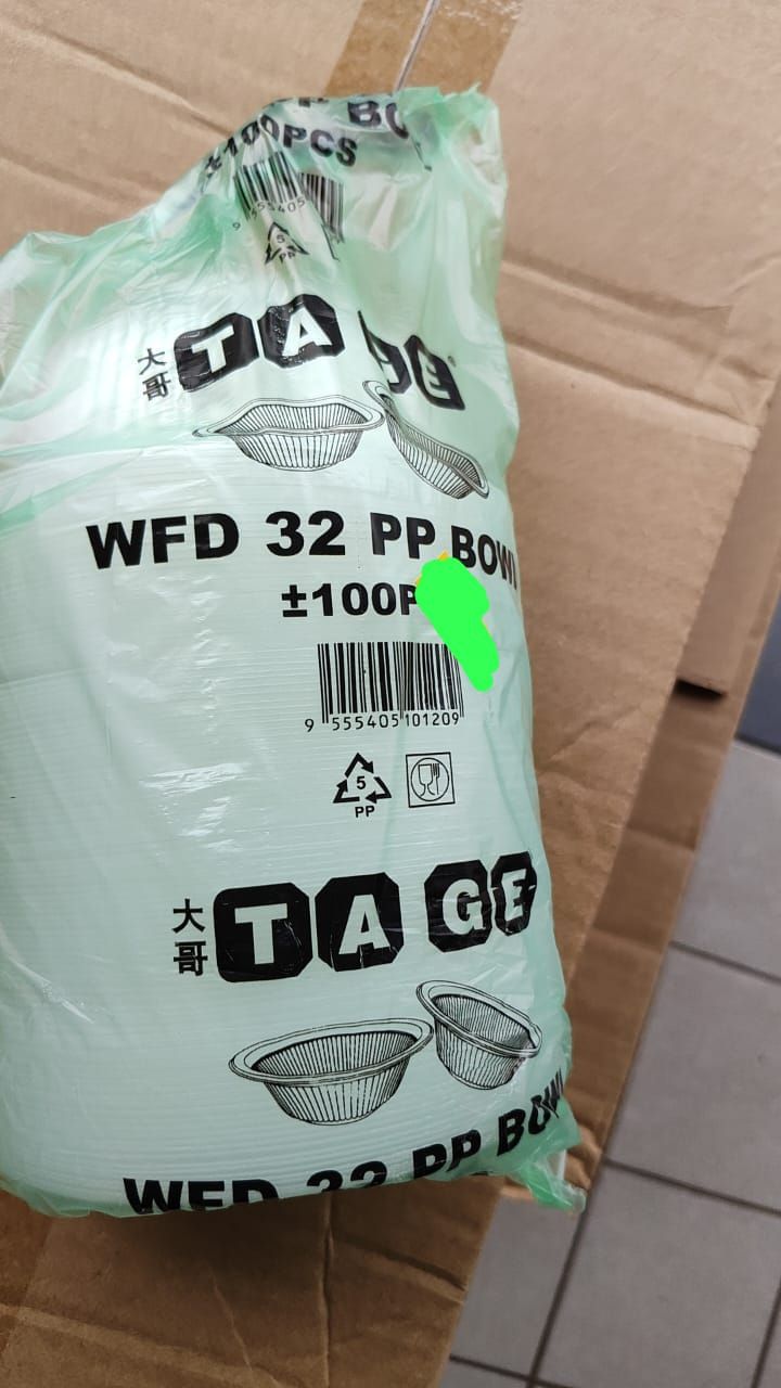 MANGKUK PLASTIK 532ML - 1PACK/100PCS