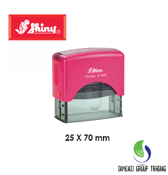 SELF INK RUBBER STAMP SHINY S-845 (25 X 70MM)