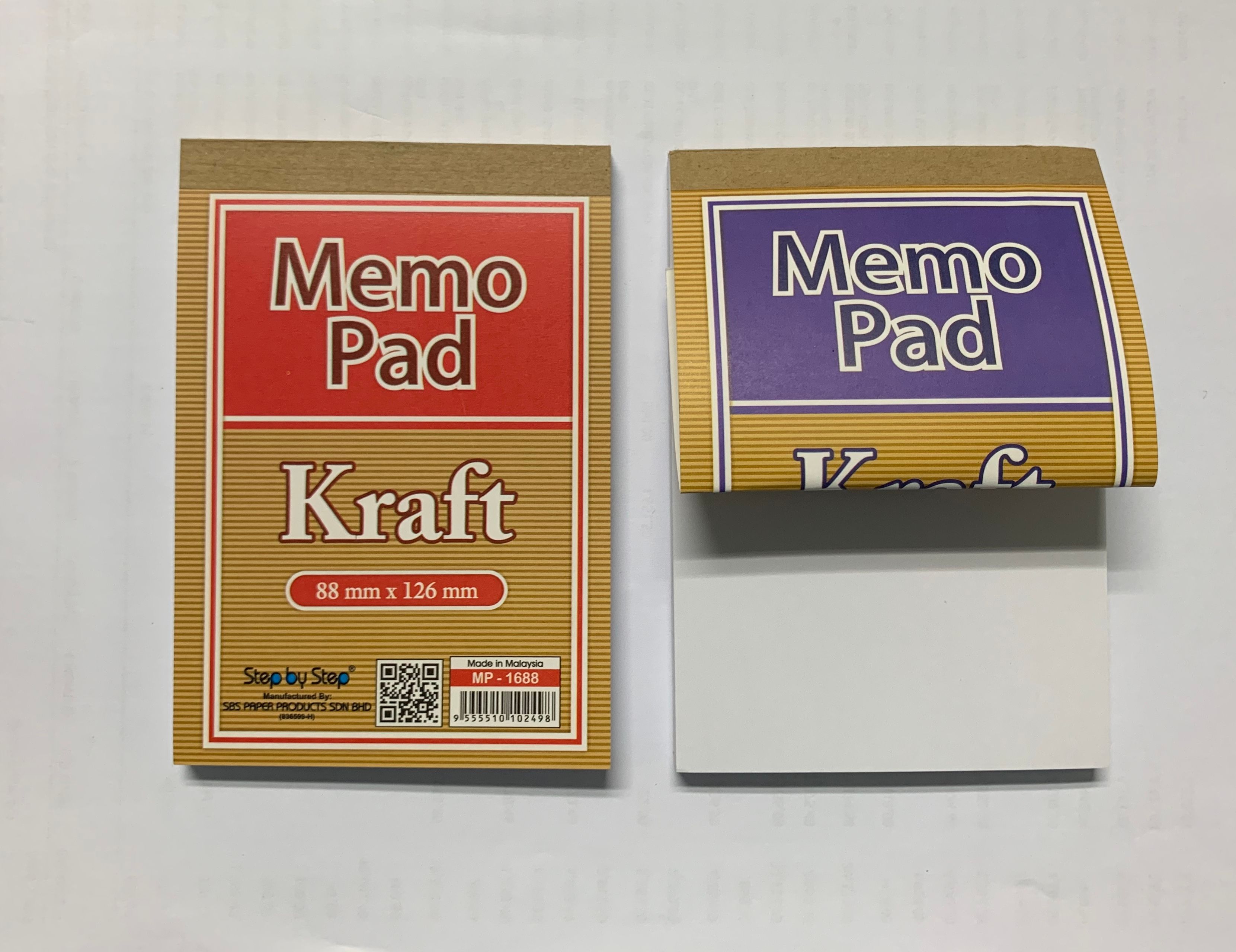 SBS / WHITE MEMO PAD / MEMO PAD / 88MM x 126MM / BUKU MEMO PAD
