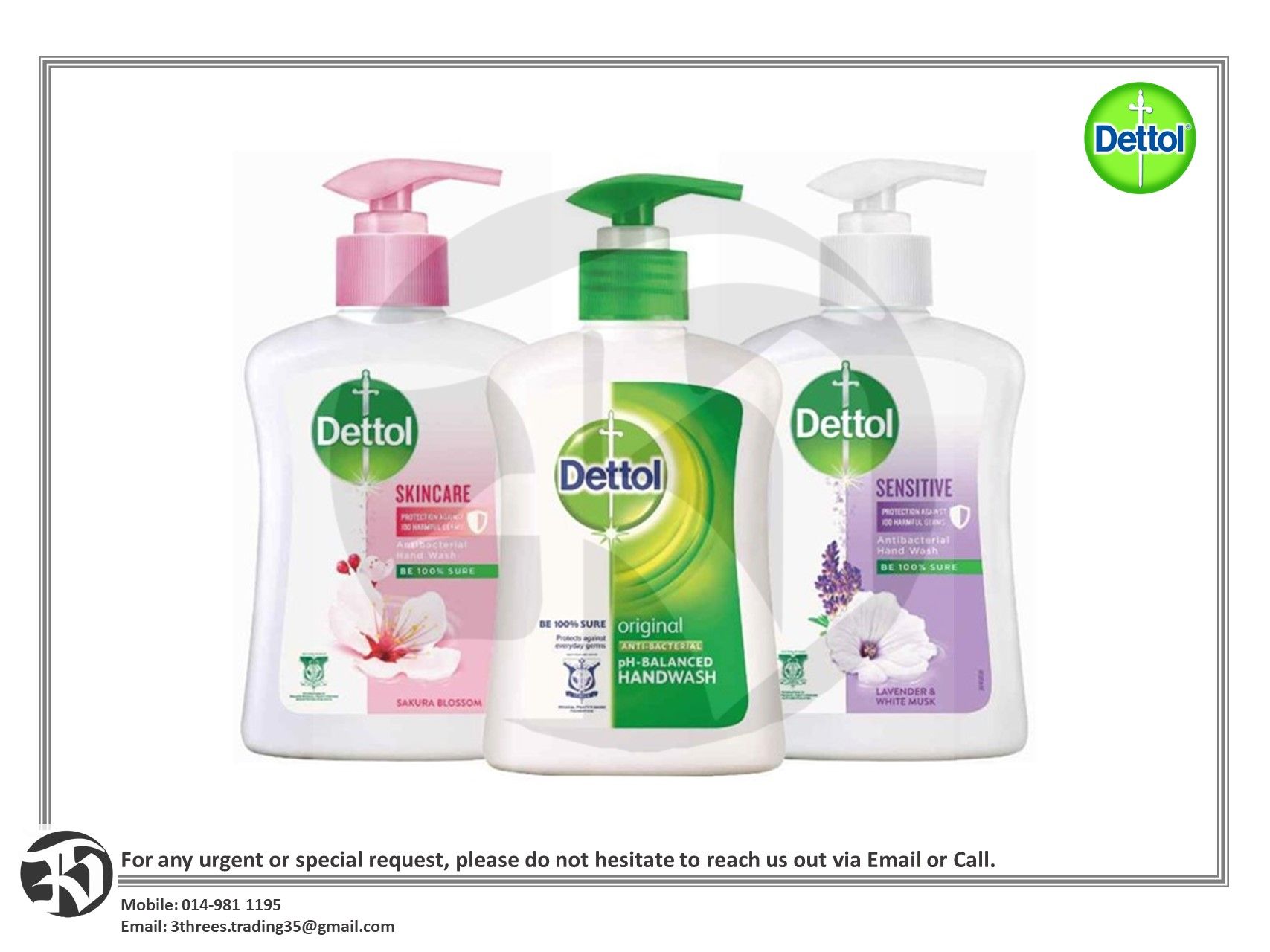 Dettol Anti Bacterial Handwash 250ml