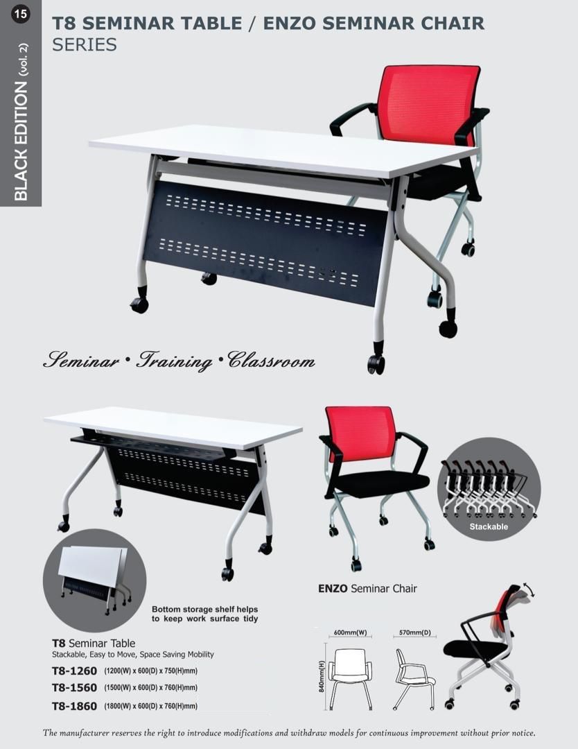 ENZO *ENZO FOLDABLE TRAINING / SEMINAR / CLASSROOM CHAIR [2s]