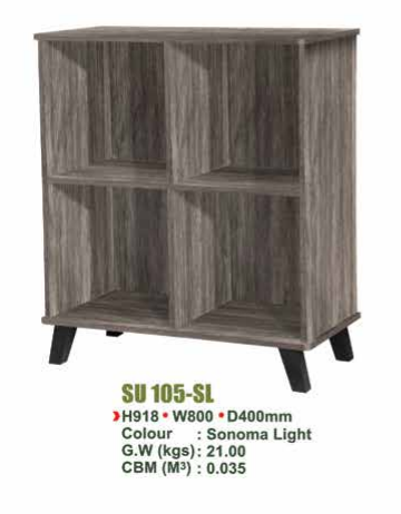 SU UTILITY SHELF WITH & WITHOUT DOOR -SU 105-SL/ 105D-SL/ 105-N.OAK/ 105D-N.OAK
