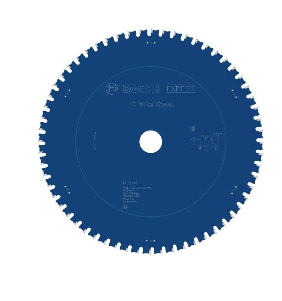 BOSCH EXPERT STEEL CIRCULAR SAW BLADE, 305 X 2.6/2.2 X 25.4 MM, T60 (2608643060)