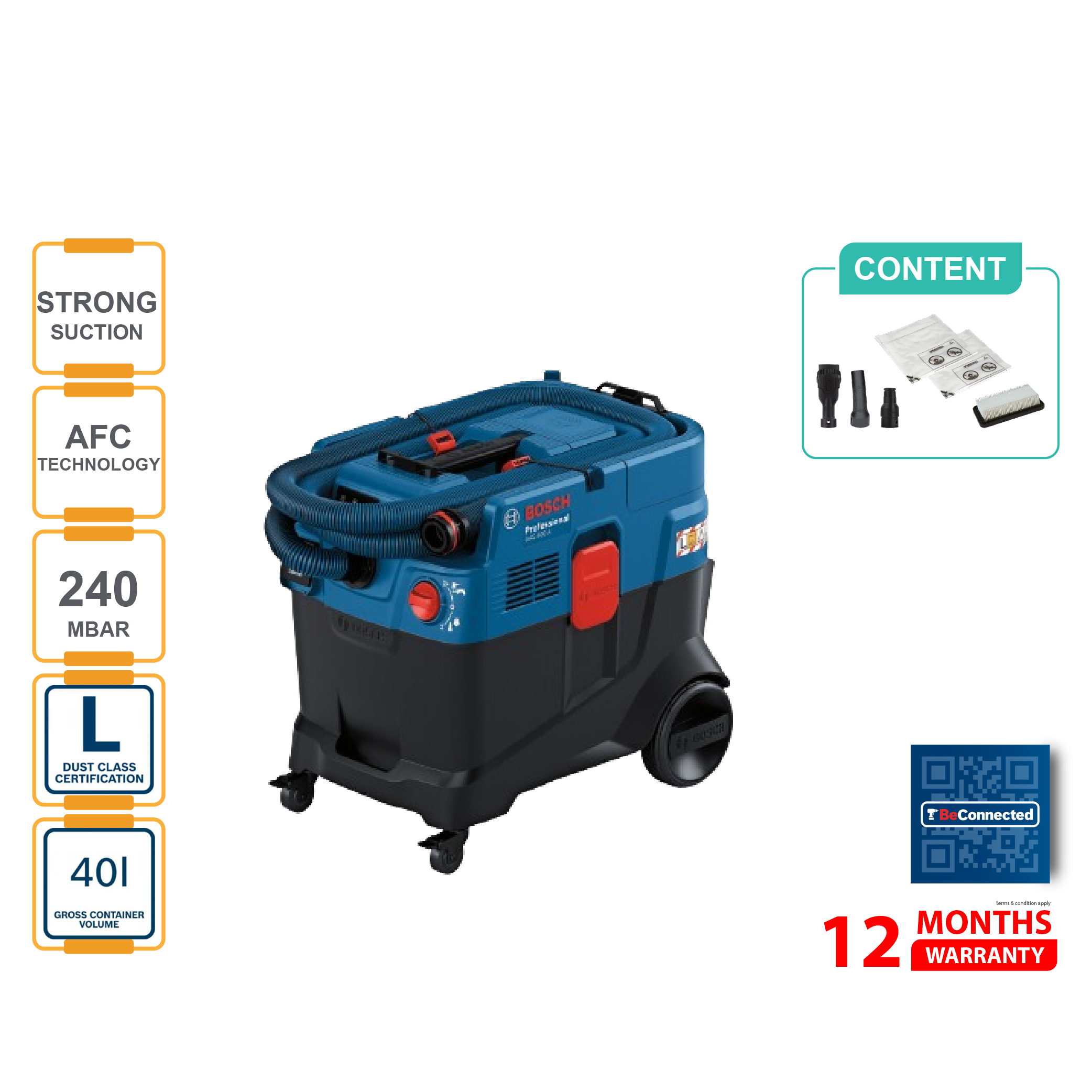 BOSCH GAS 400 A Vacuum Cleaner - 06019M00L0