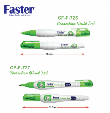 Faster Correction Pen 725- 5ml  / 727- 7ml / 706 6ml 706  Correction Pen COR-725-KK