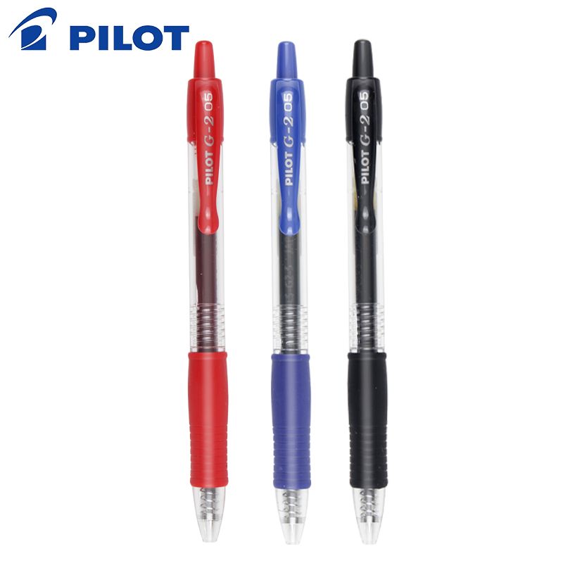 Pilot G-2 Gel Pen 0.5mm - black/blue/red
