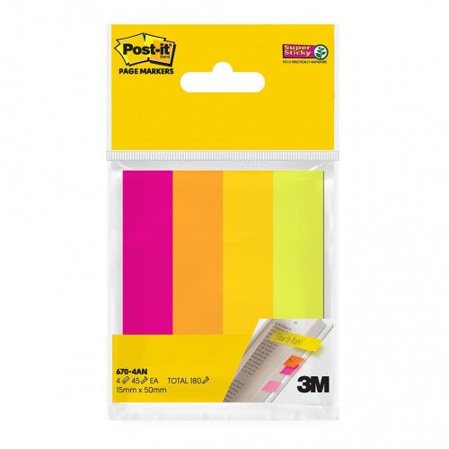 Post-it Super Sticky Page Markers 670-4AN /Post-it /Sticky Page Markers /Sticky Note