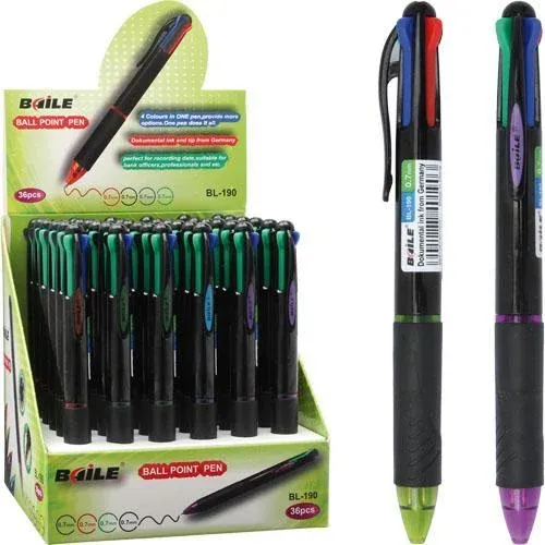 BAILE 4 COLOR BALL POINT PEN 36PCS/BOX