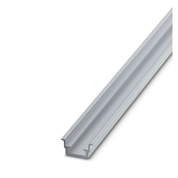 Phoenix Contact Aluminium Unperforated DIN Rail, Top Hat Compatible, 2m x 35mm x 15mm