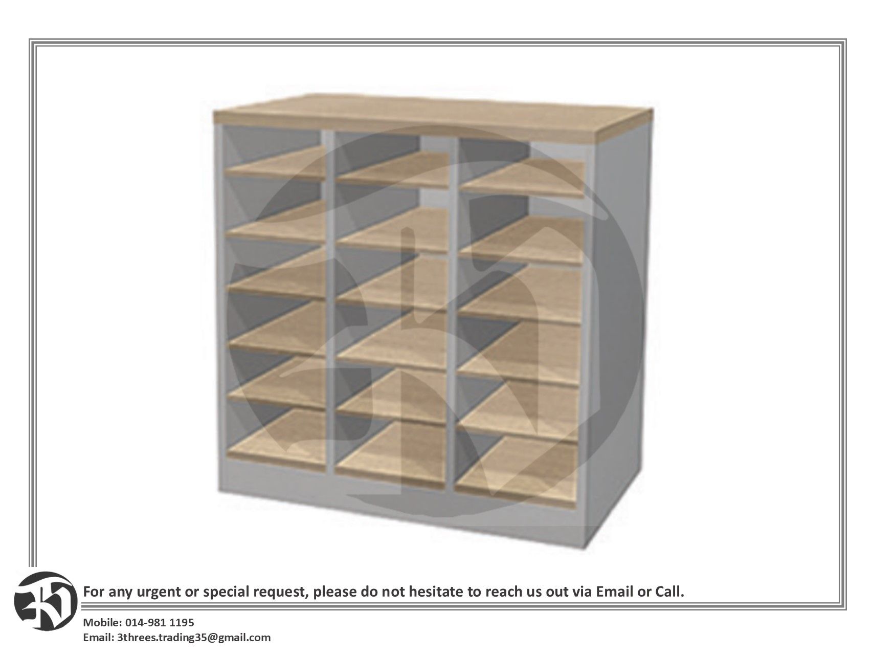 Pigeon Hole Cabinet 18 Holes