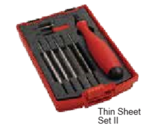 Temo Deburring & Scraping Set for Sheet Metal II