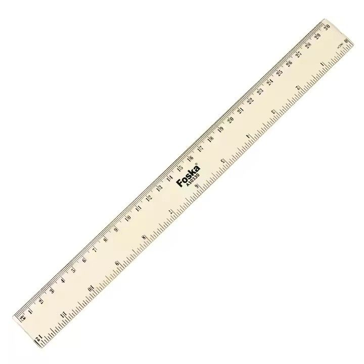 PLASTIC STRAIGHT RULER 30CM