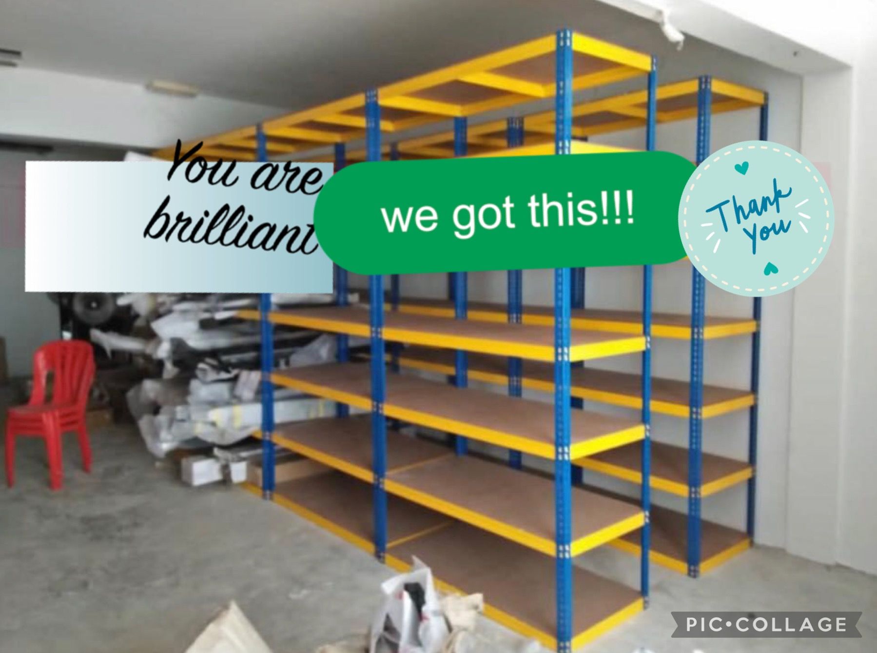 Bottles Rack 108" X 12" X60" (7 Shelve)