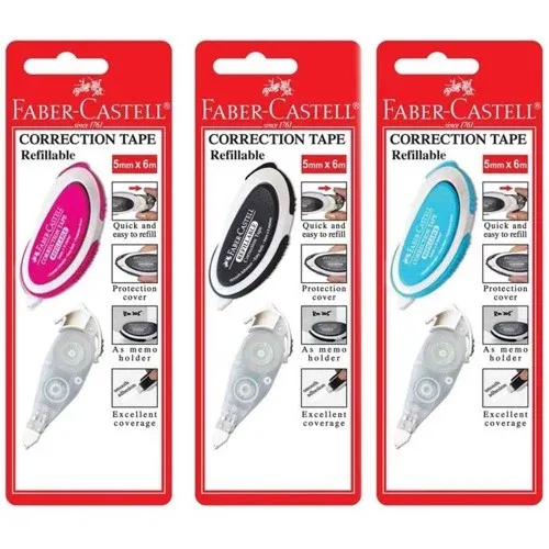 FCASTELL Correction Tape with 1 pcs refillable - FC169102