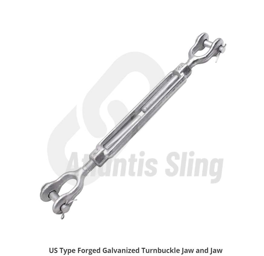 US TYPE FORGED GALVANIZED TURNBUCKLE JAW AND JAW