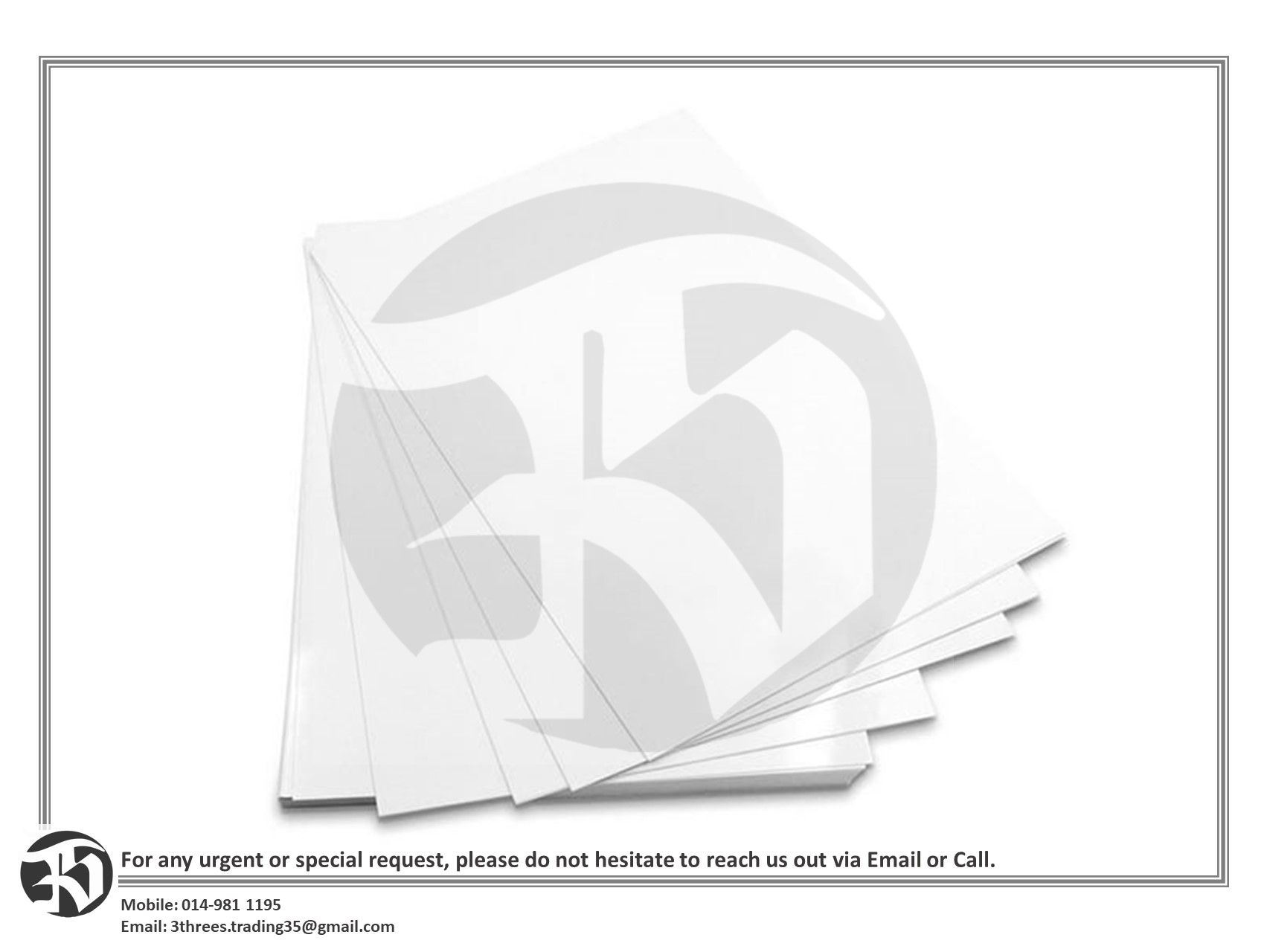 A4 Art Paper 128gsm - Glossy/Matt (100pcs)